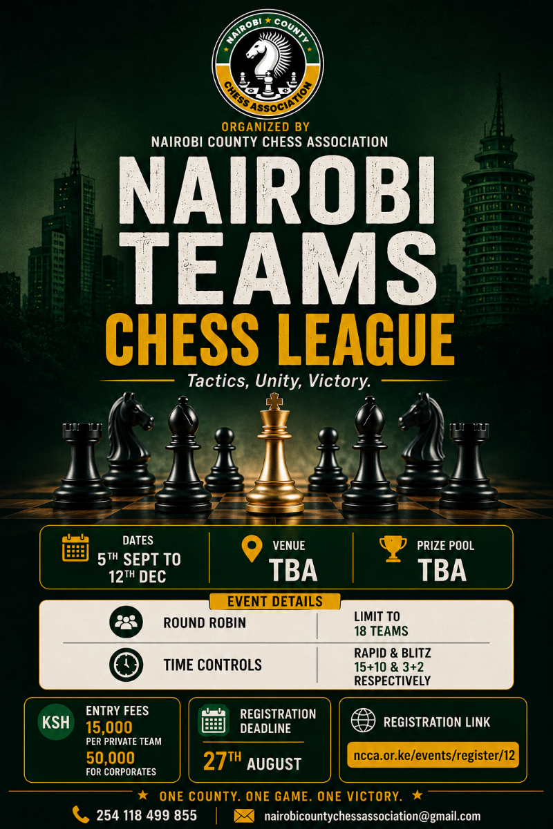 Nairobi Teams Chess League 2026 Poster